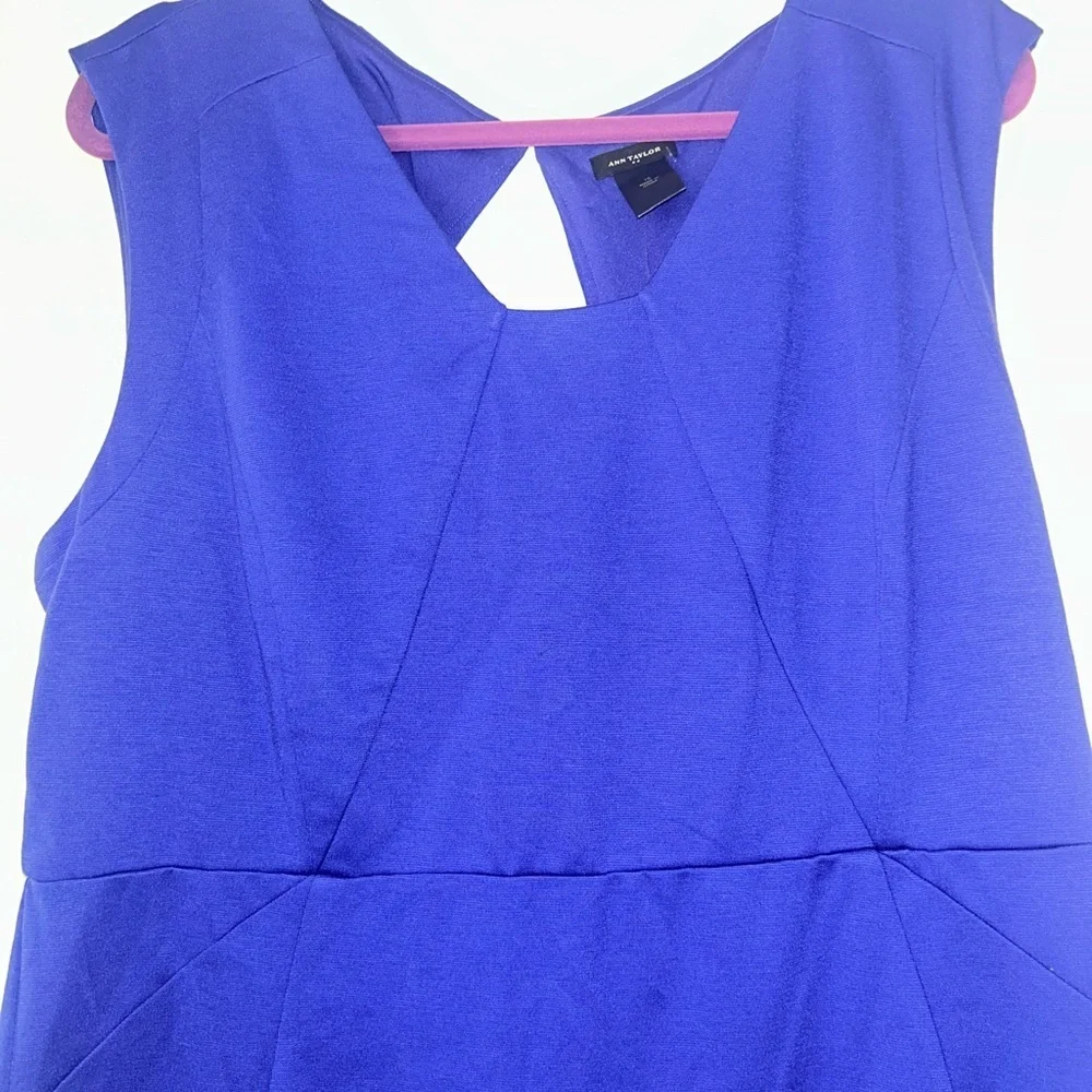 Ann Taylor Blue Sheath Mini Dress Cocktail - Picture 2 of 6